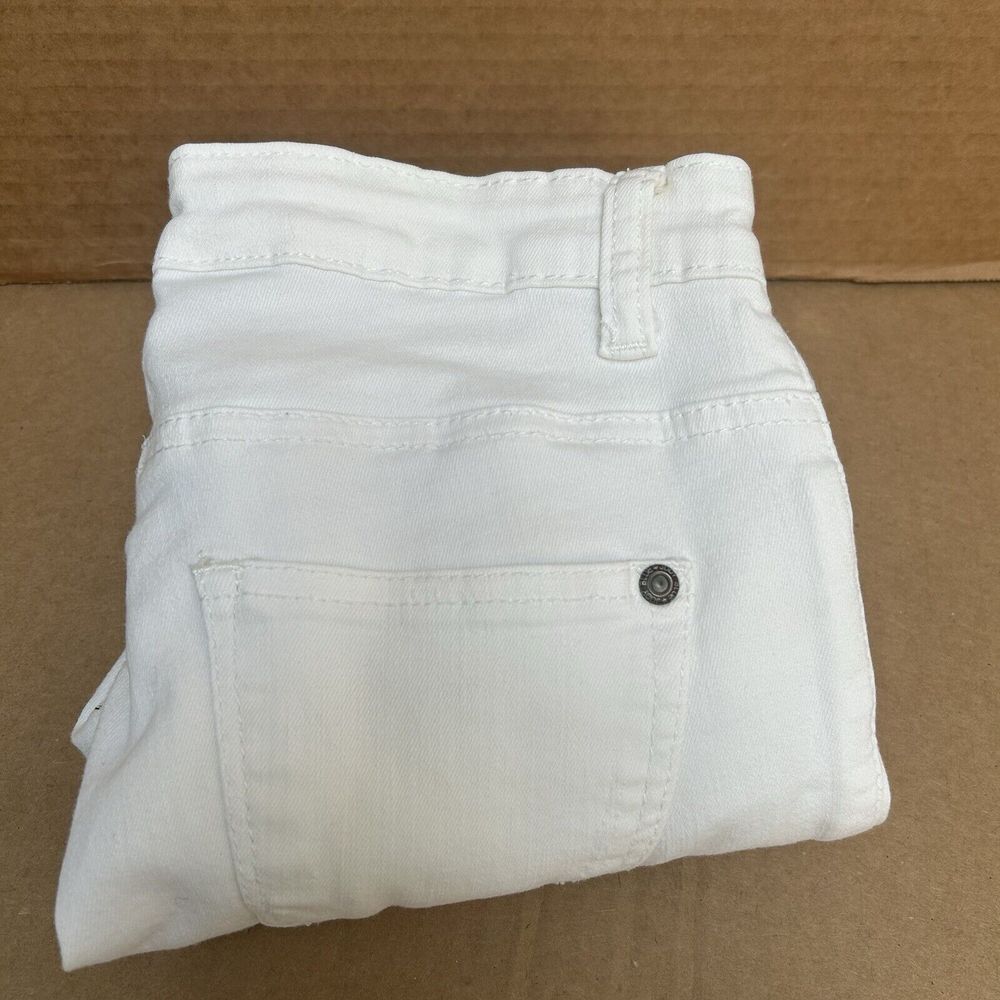 Judy Blue White Distressed Skinny Jeans Raw Released Hem Size 3/26‎ Style #8547